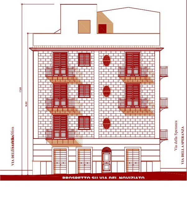 Attico esclusivo in Via del Noviziato con vista sui tetti di Palermo